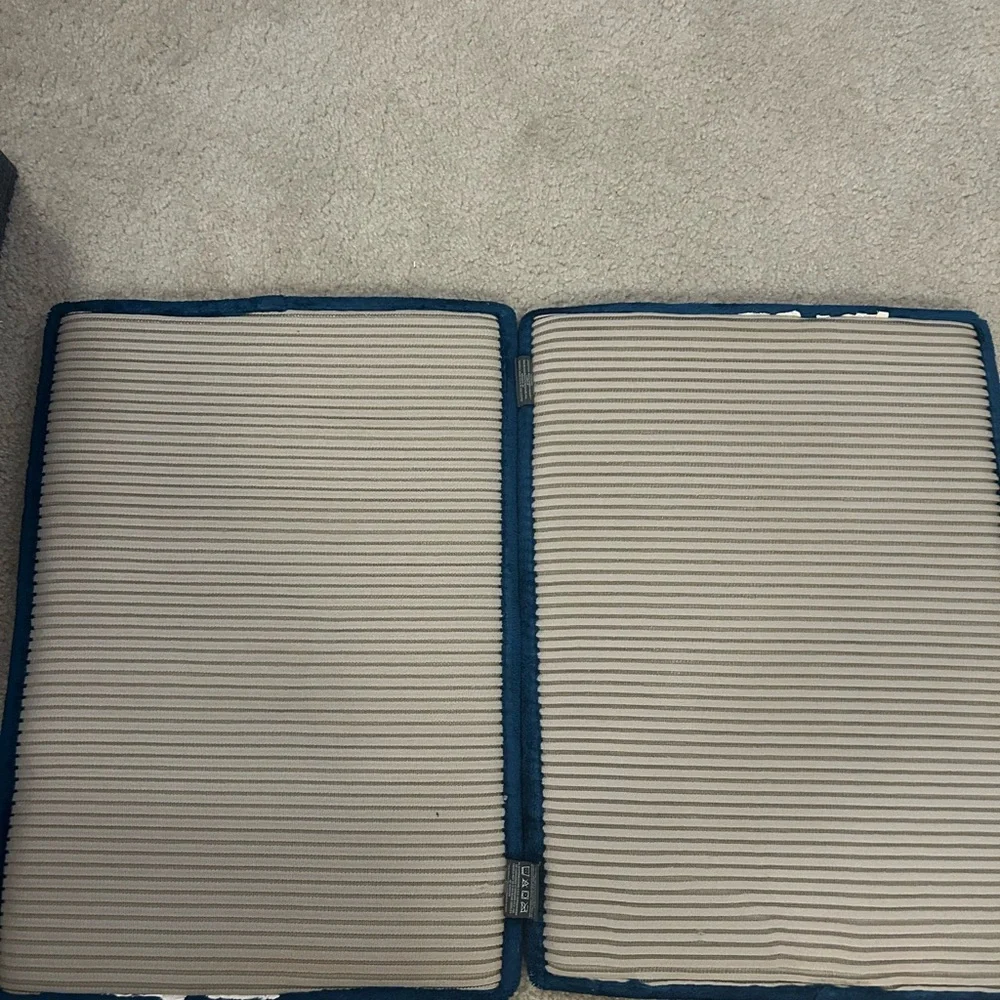 2 Blue Bath Mats